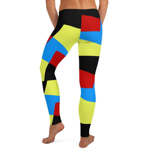 Leggings Color Block Abstract leggings
