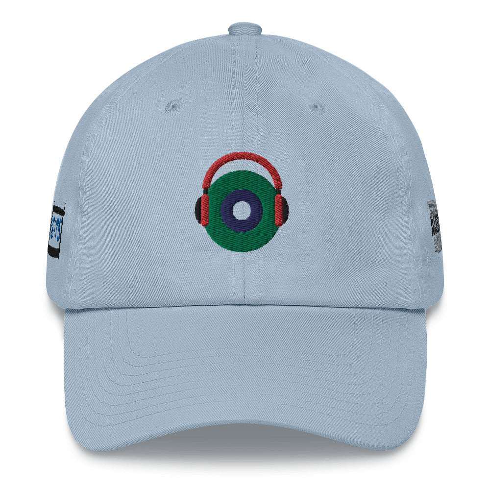 Vinyl Dad Hat Light Blue hat
