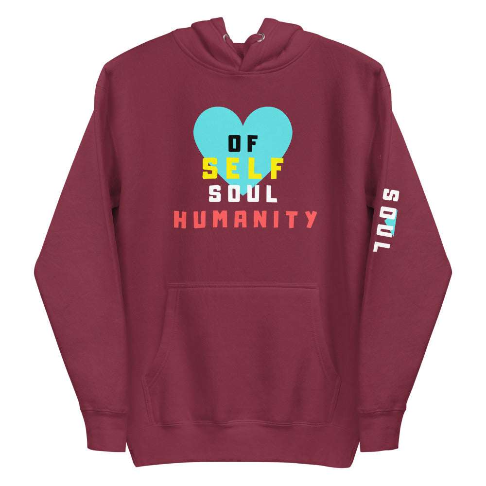 Love of Soul Tropical Hoodie Maroon / 2XL