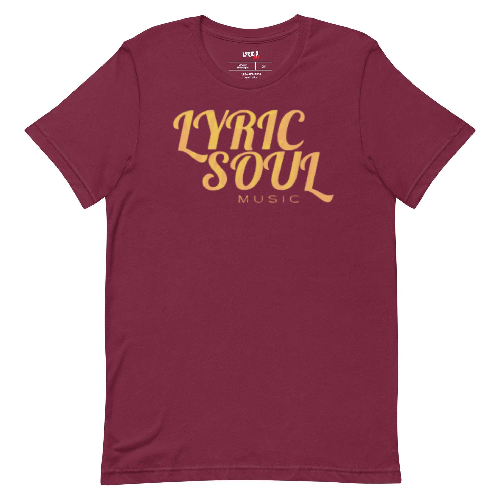 Lyric Soul Music T-shirt Maroon / 4XL