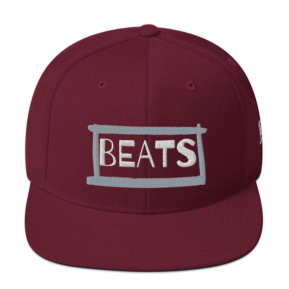 Beats Snapback Hat Maroon