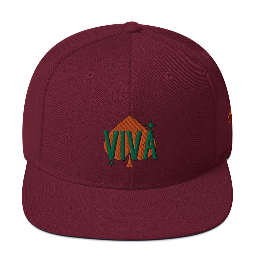 VIVA Snapback Hat Maroon hat