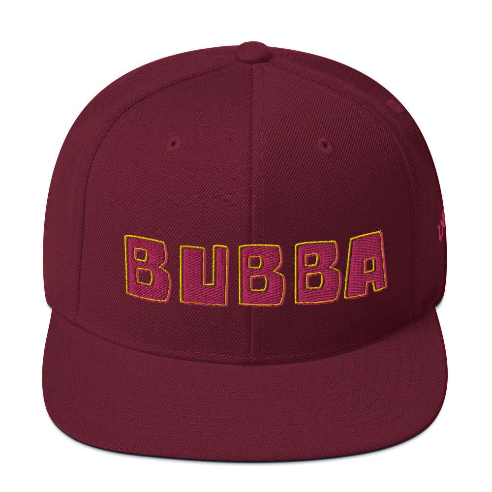 The Bubba Snapback Hat Maroon