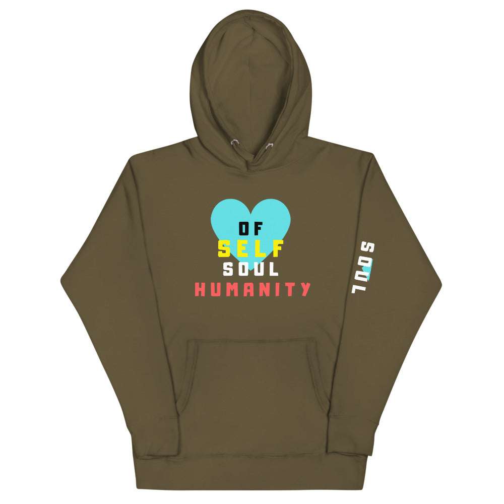 Love of Soul Tropical Hoodie Military Green / 3XL
