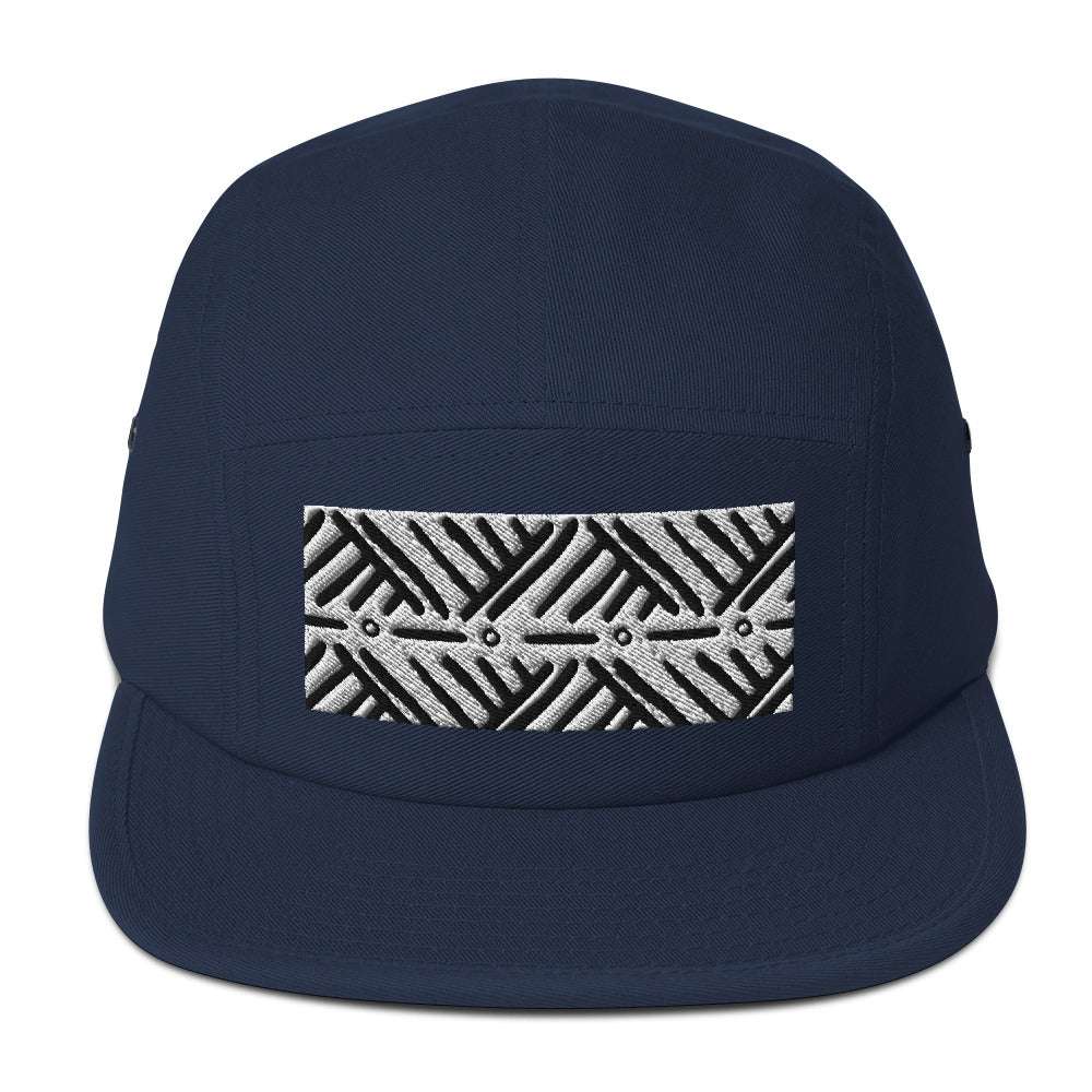 The Print Five Panel Cap Navy cap