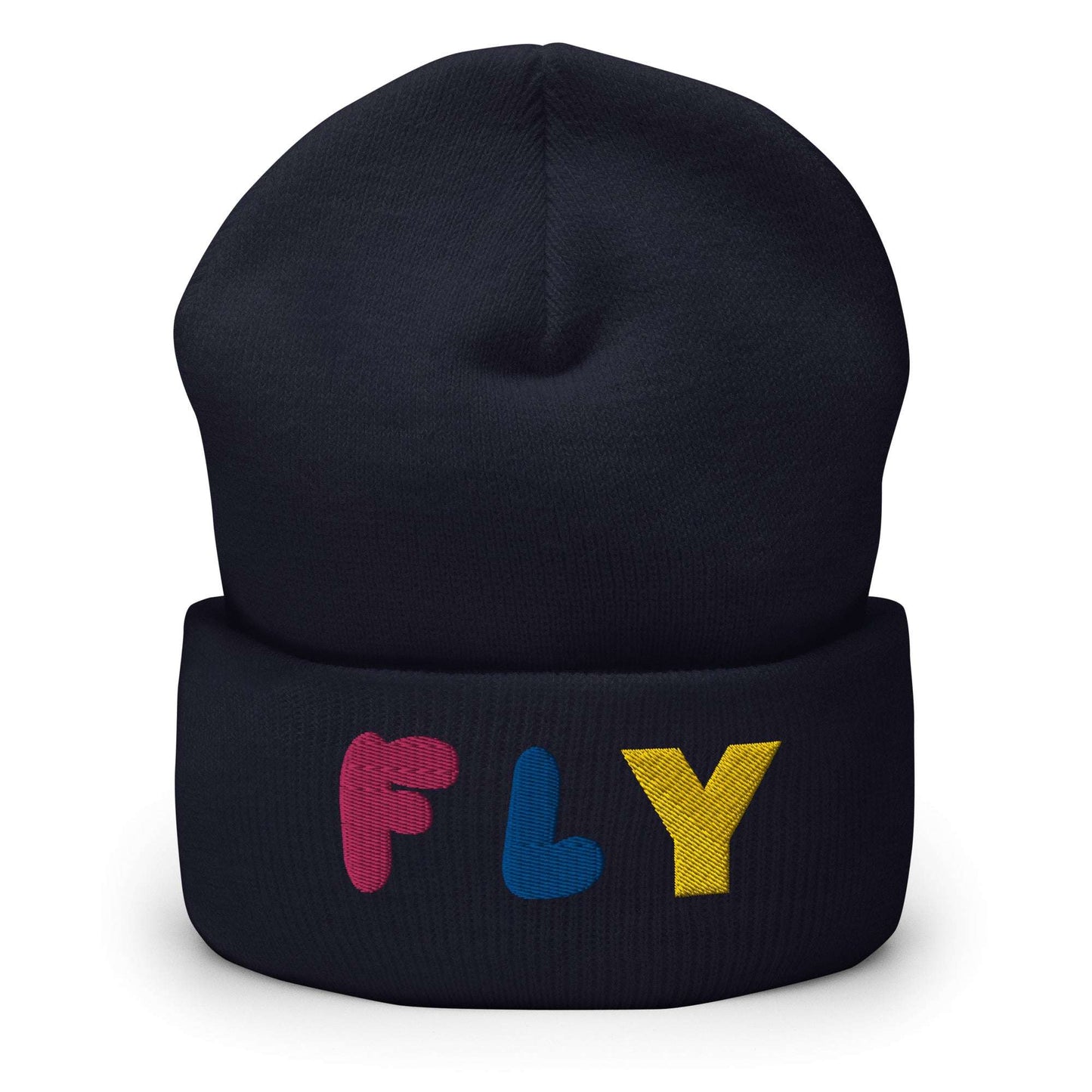 Cuffed Beanie Fly I Am Navy