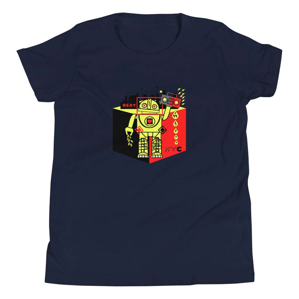Youth T Drop Robot Navy / XL kids