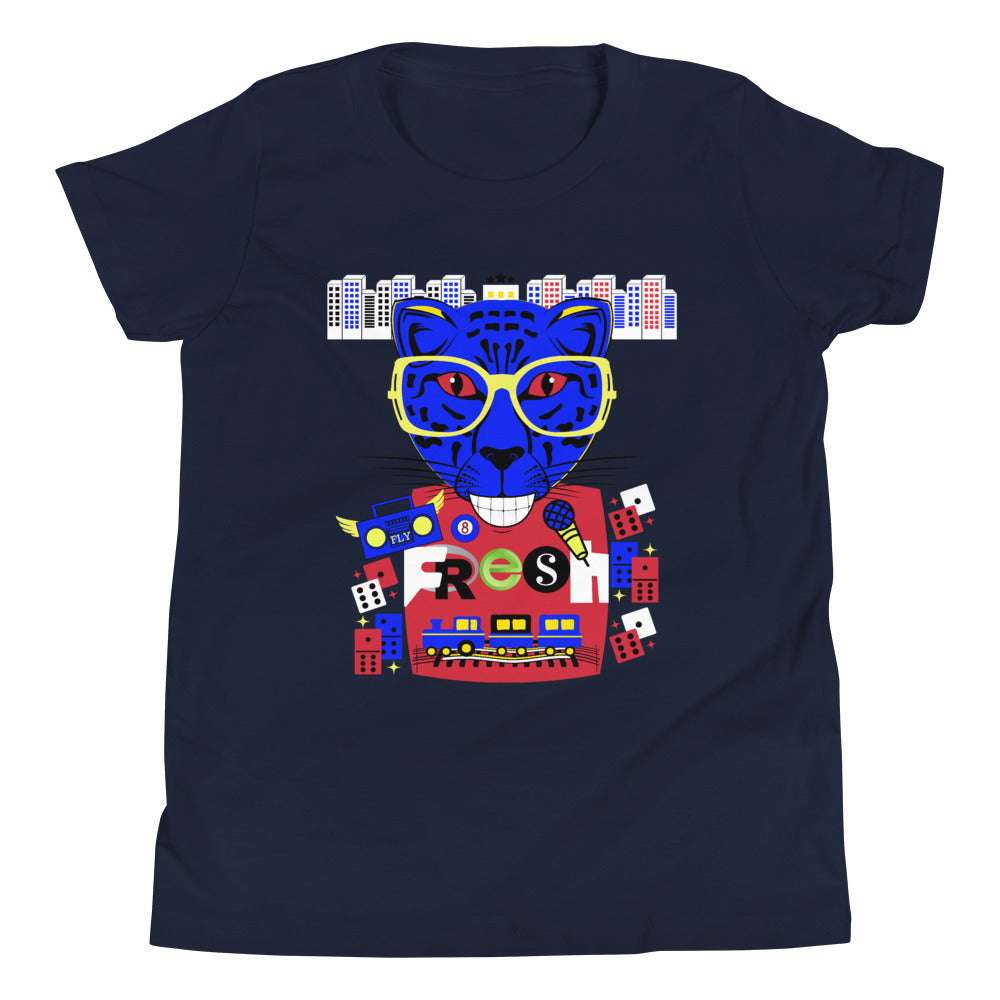 Youth T Fresh Cat Navy / XL kids