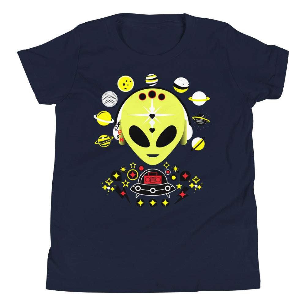 Youth T Fresh Yellow Alien Navy / XL kids