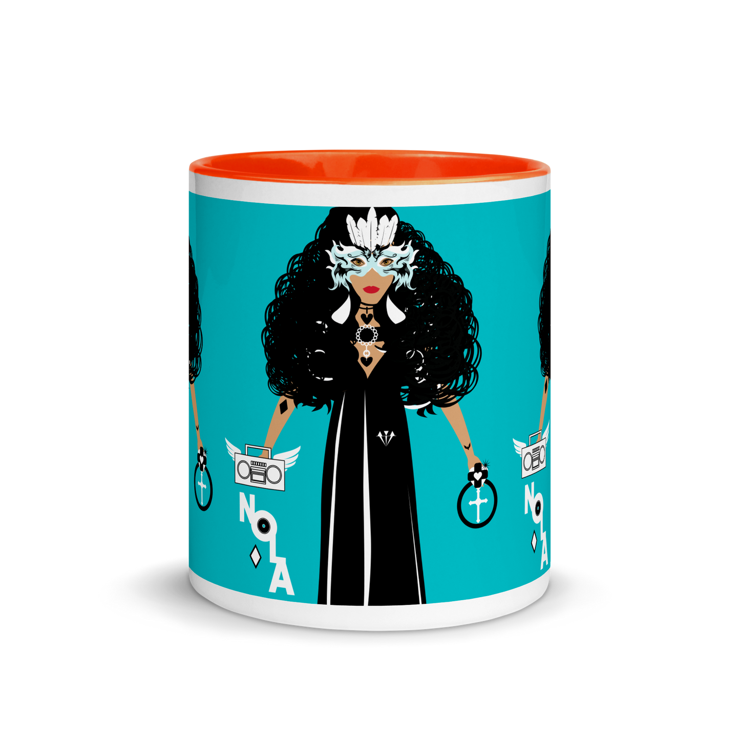 Mug B-Girl Mardi Gras Orange mug
