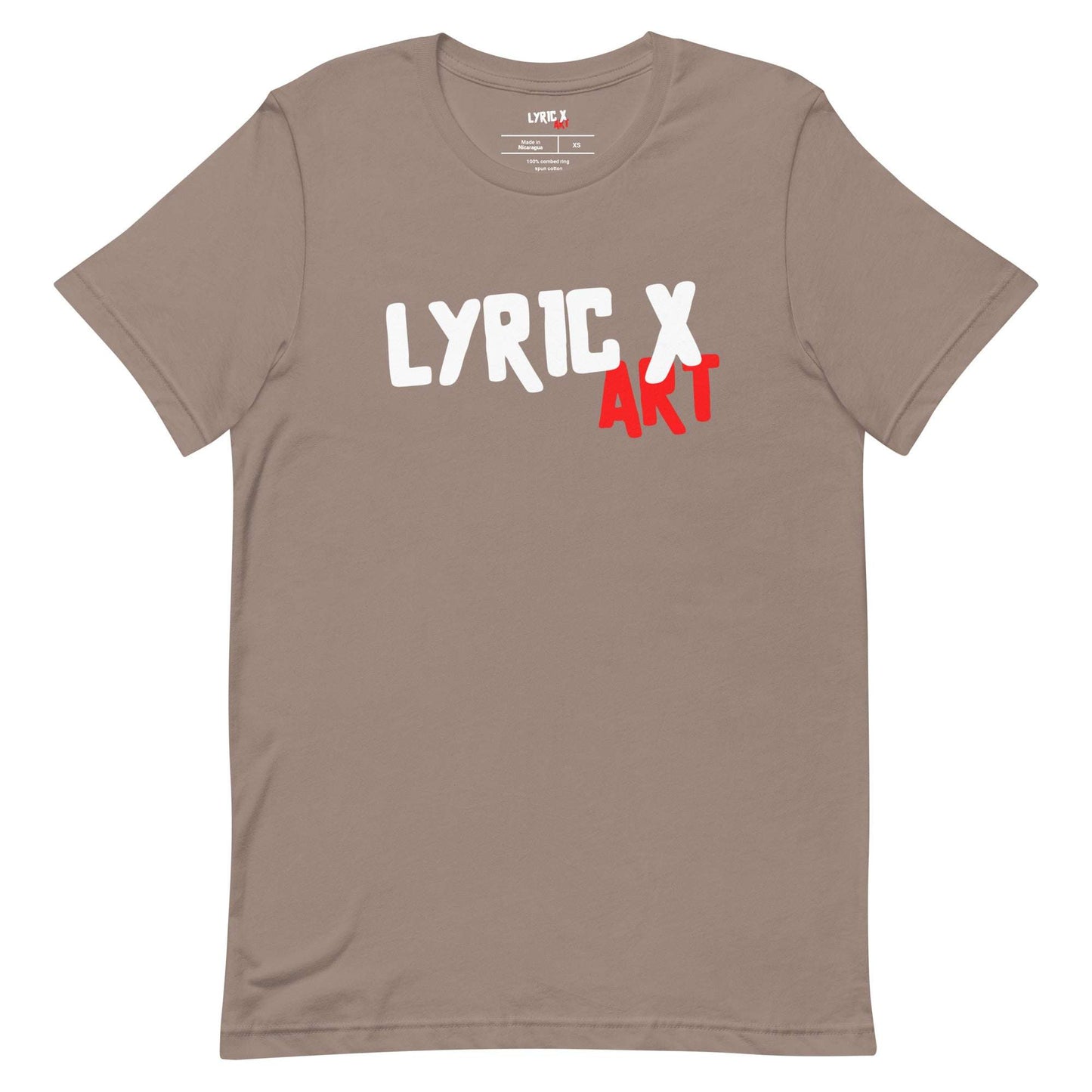 T Lyric X Art Logo "Mission" Red Gold Pebble / 2XL tshirt