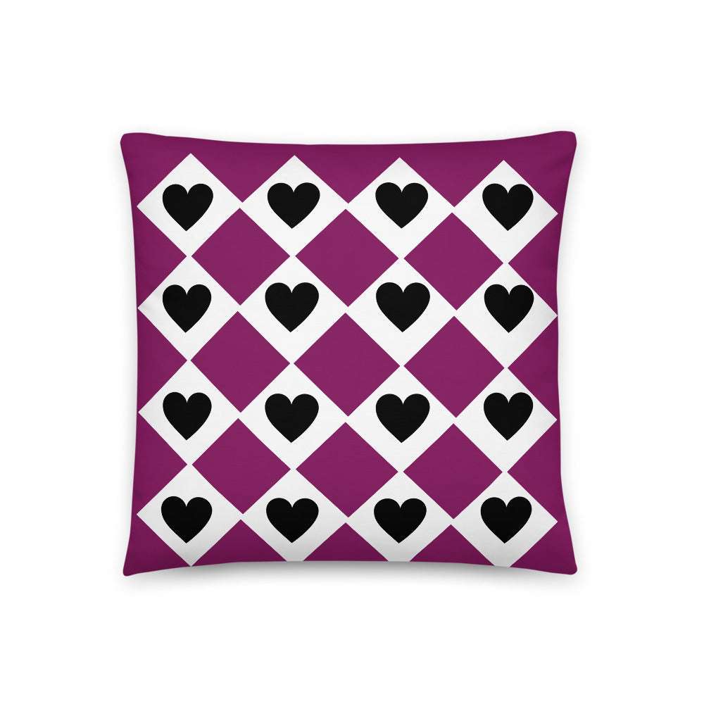 Pillow Hearts & Diamonds
