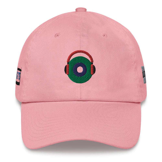 Vinyl Dad Hat Pink hat