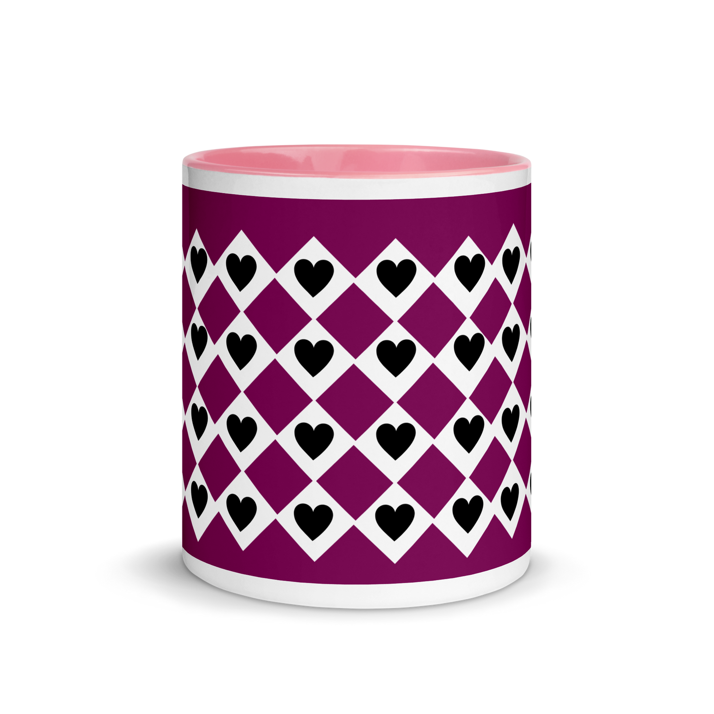 Mug Hearts & Diamonds Pink mug