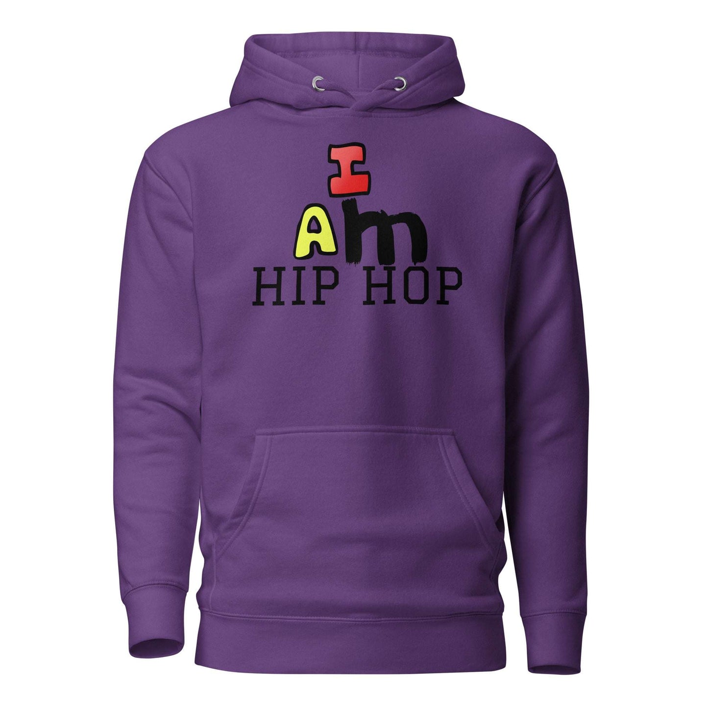 I Am Hip Hop Hoodie Purple / 3XL