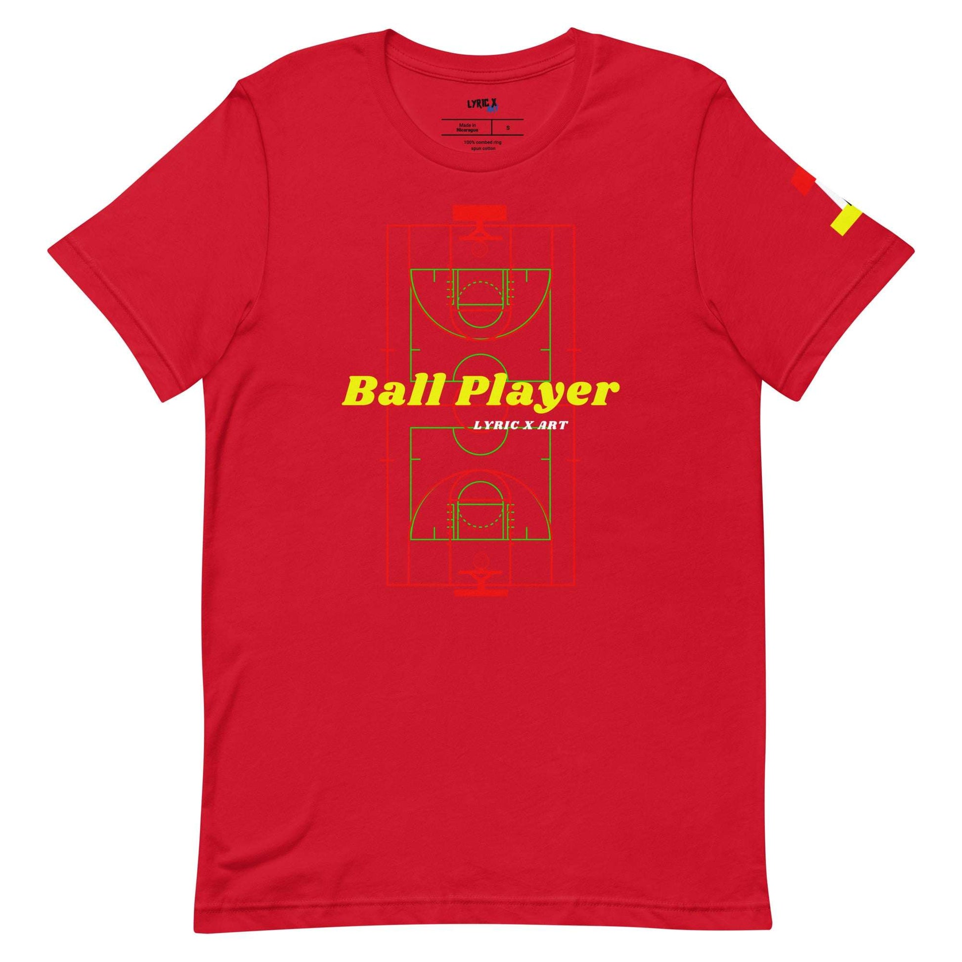 Ball Player #1 T-shirt Red / 2XL tshirt