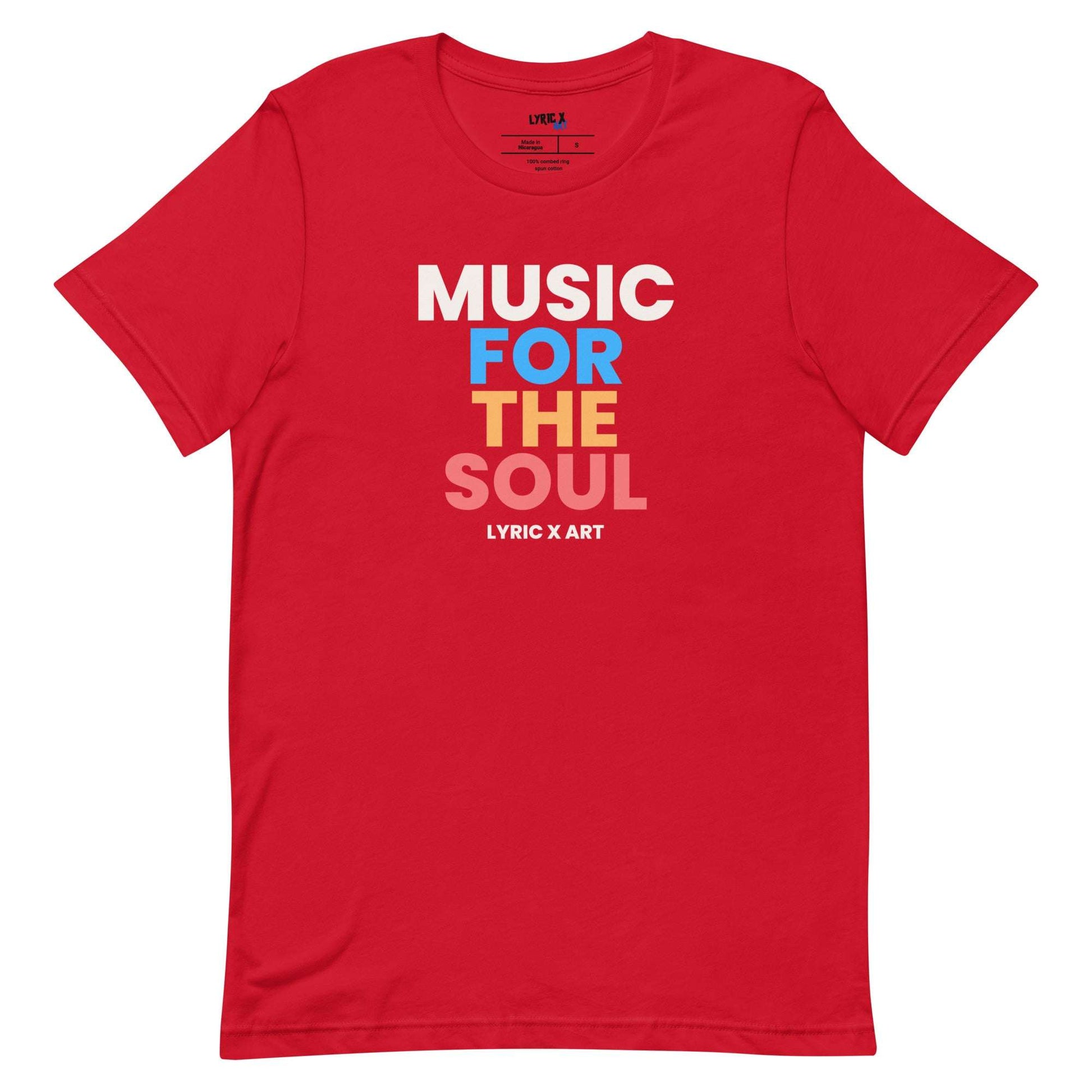 Music For The Soul T-Shirt Red / 3XL