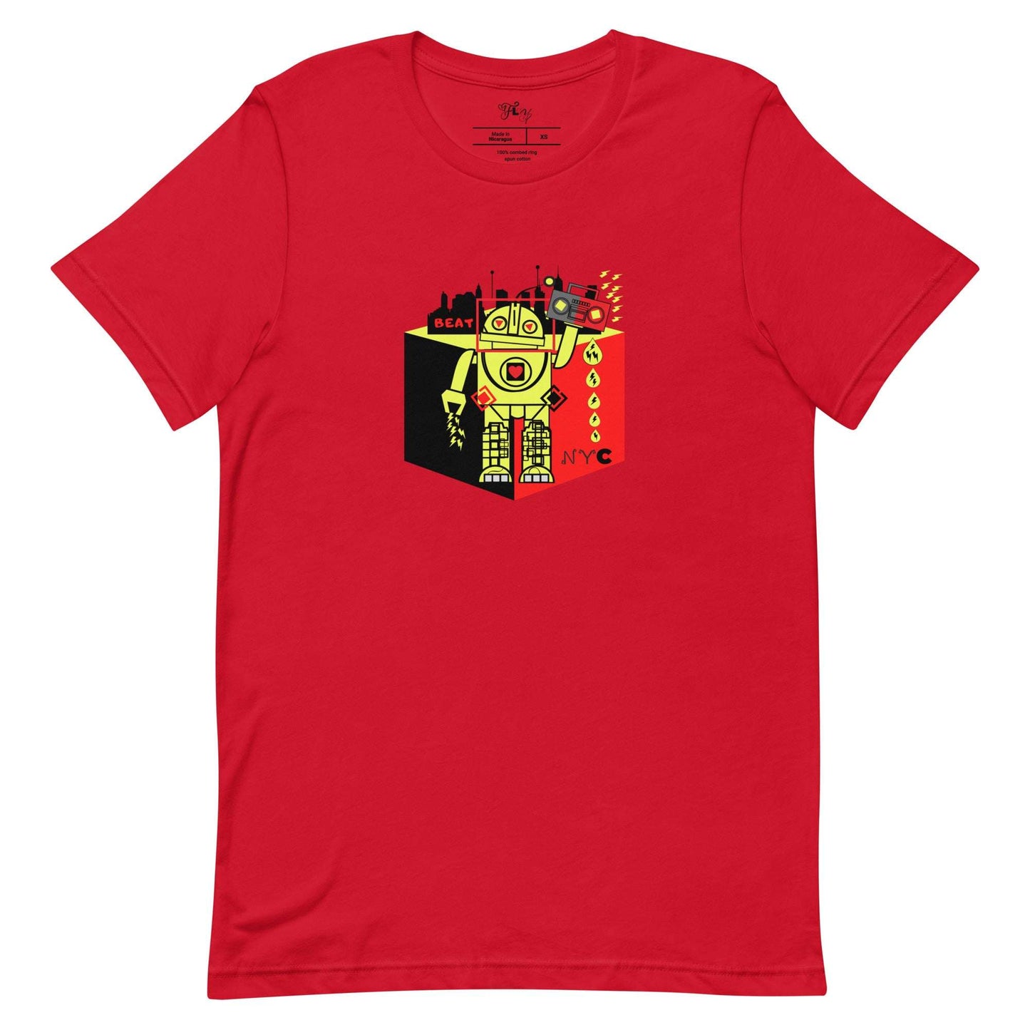 T Beat Drop Robot Red / 4XL tshirt