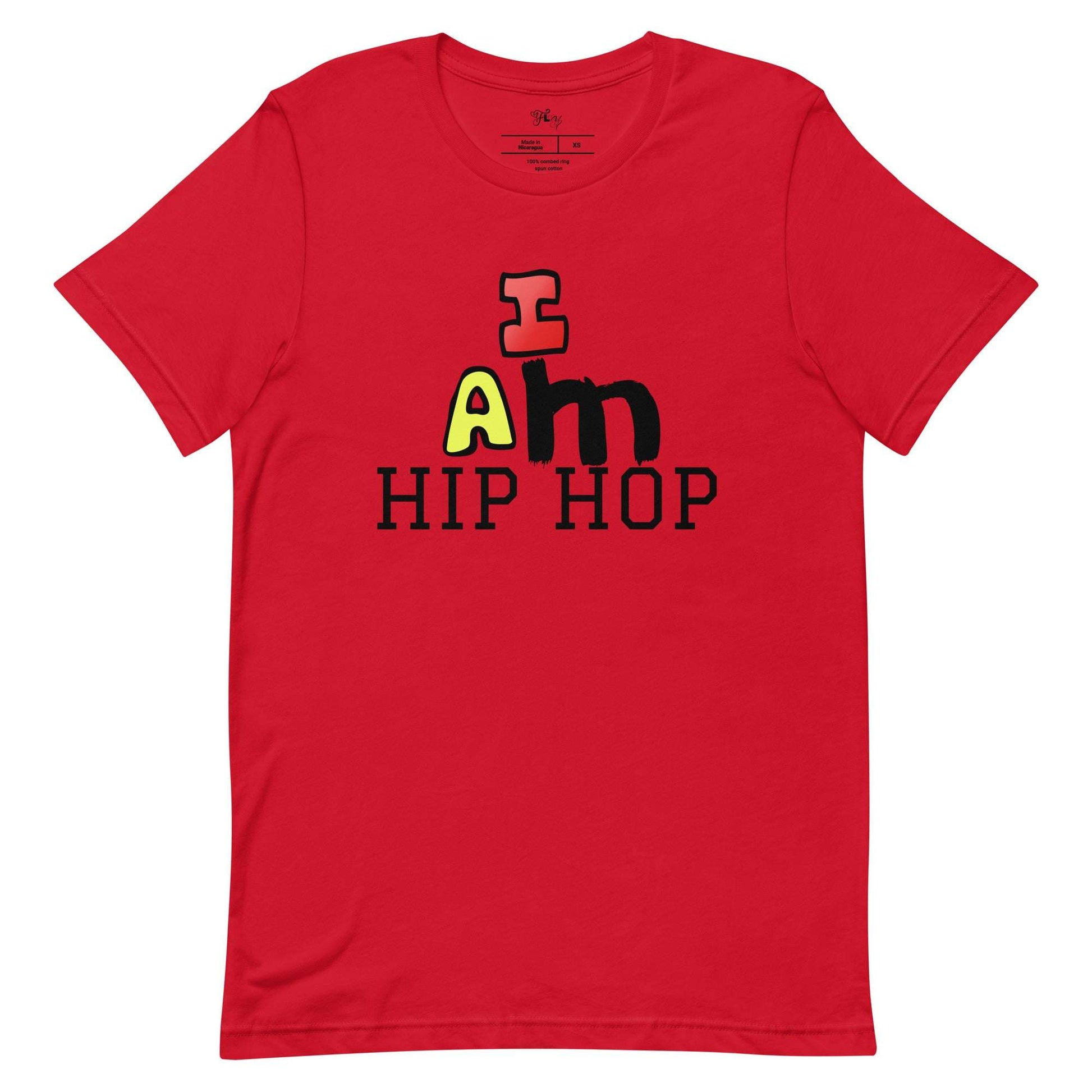 I Am Hip Hop T-Shirt Red / 5XL