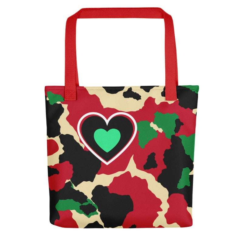 Tote Camo Love Red tote bag