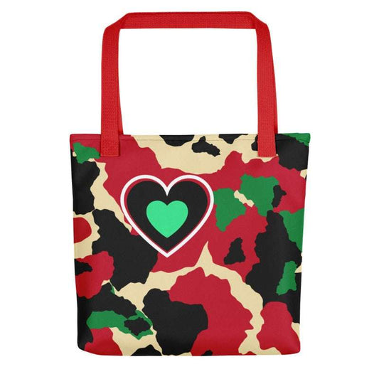 Tote Camo Love Red tote bag