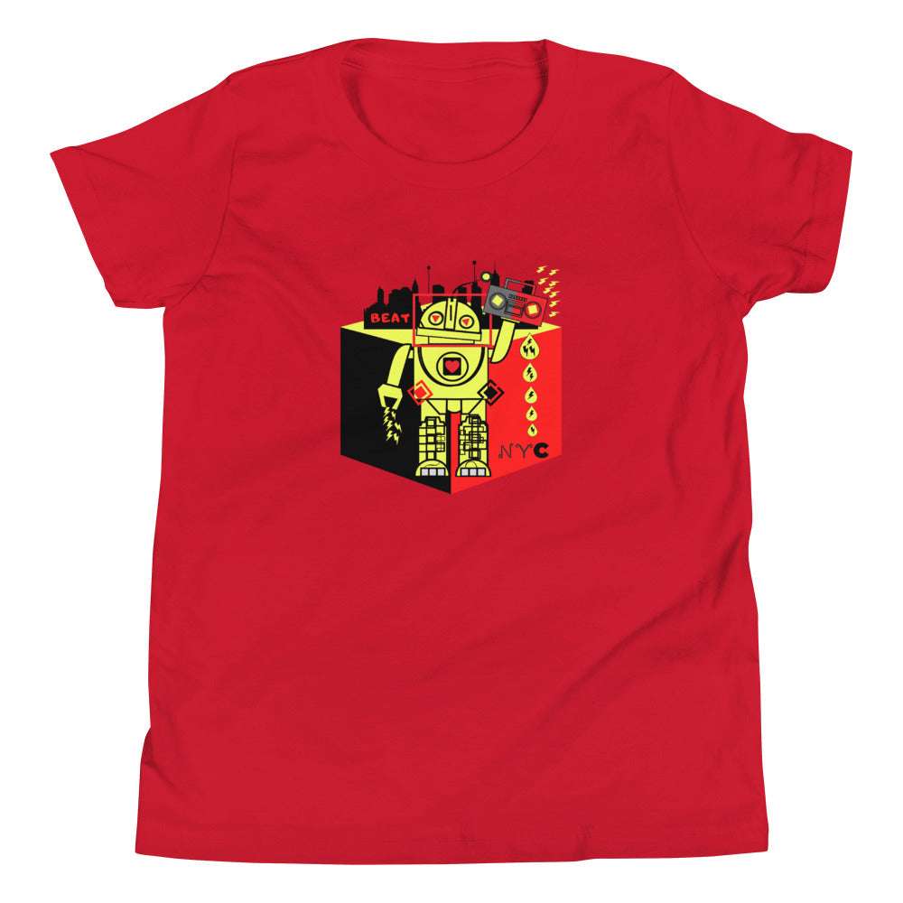 Youth T Drop Robot Red / XL kids