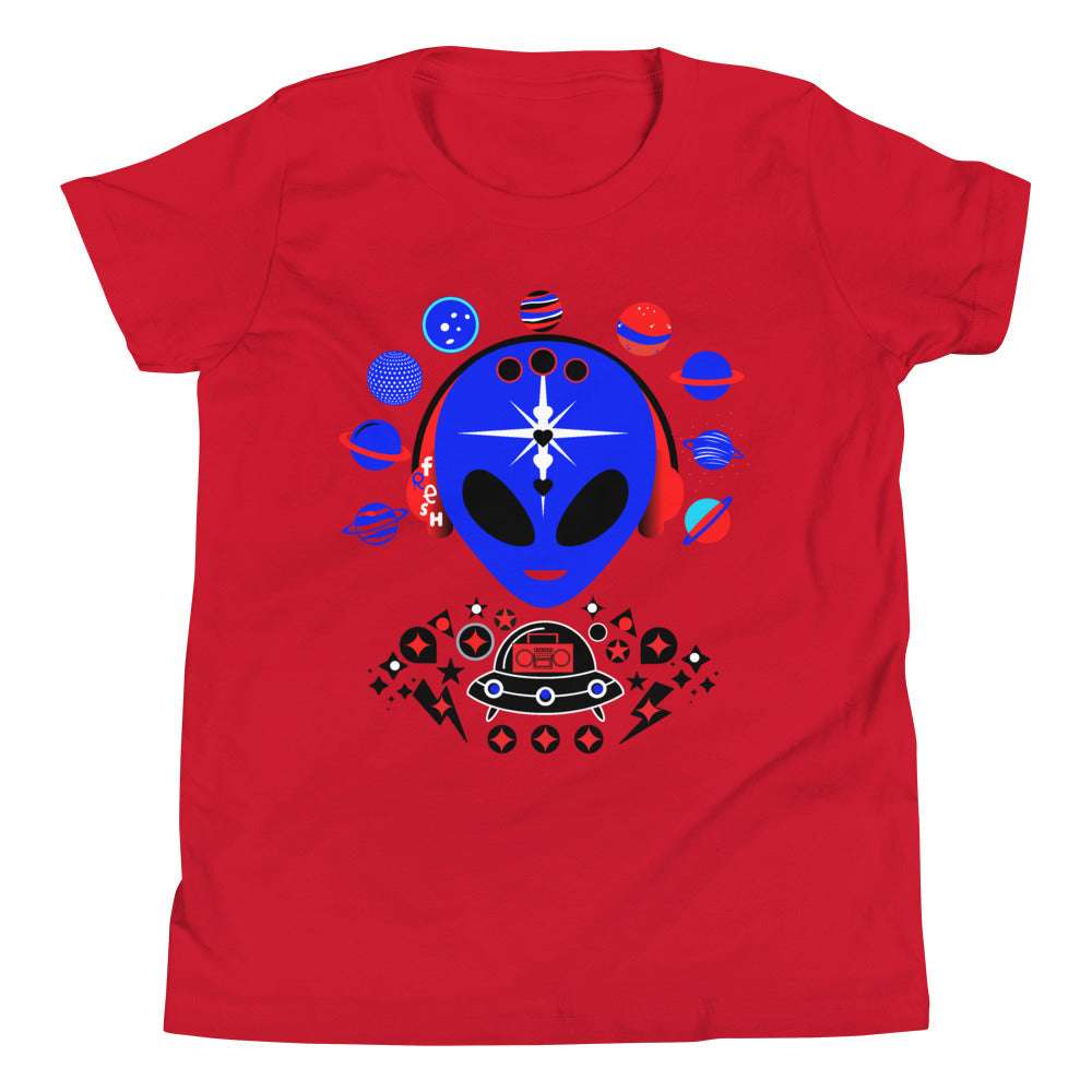 Youth T Fresh Blue Alien Red / XL kids