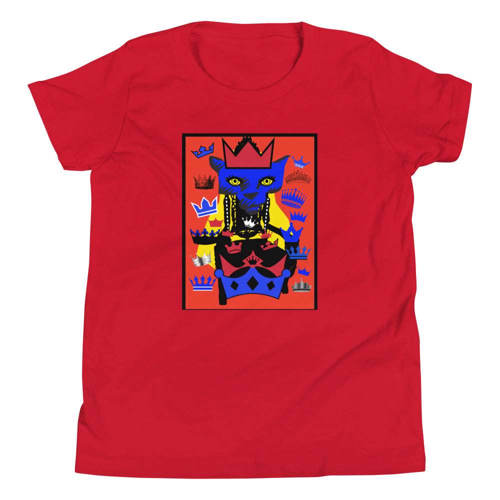 Youth T Hip Hop Crown King Lioness Red / XL kids