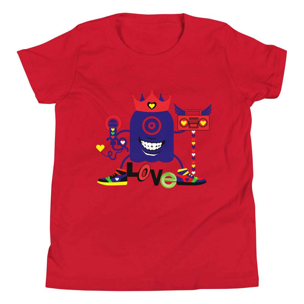 Youth T Hip Hop Love Monster Red / XL kids