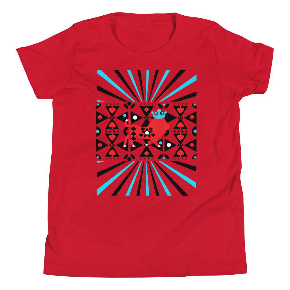 Youth T King of Spades Red / XL kids