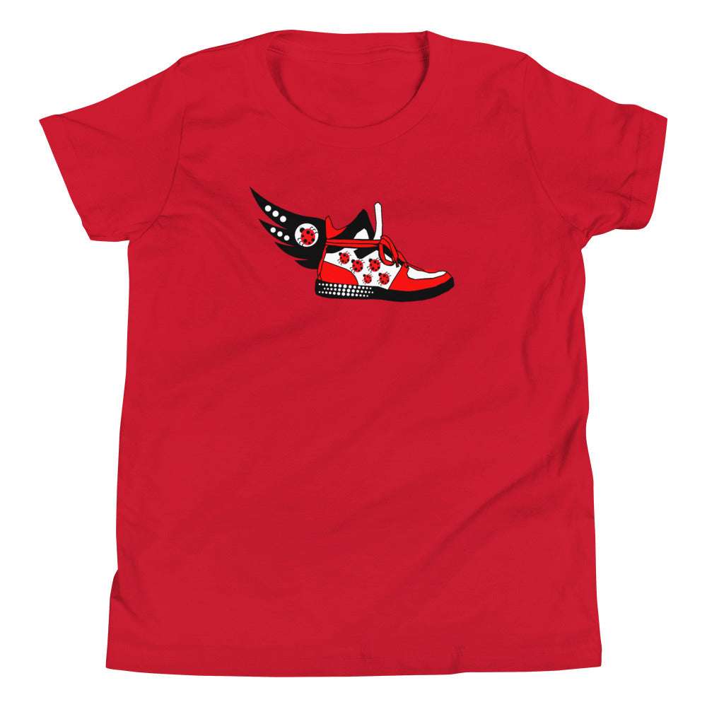Youth T Ladybugs Sneaker Red / XL kids