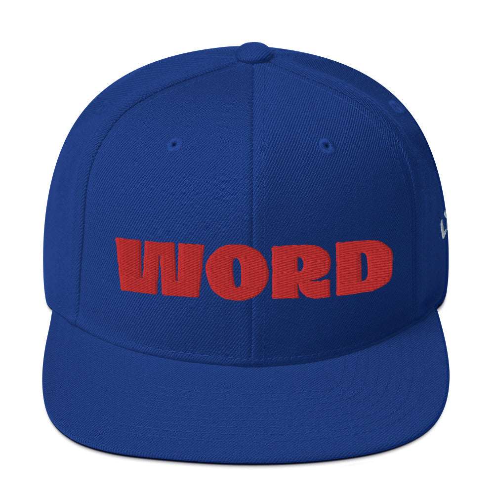 This That & The Third, Say Word Snapback Hat Royal Blue