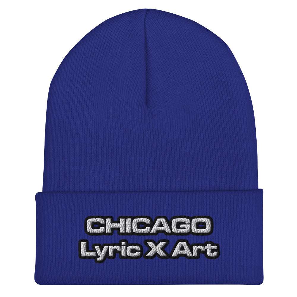 Cuffed Beanie Chicago Lyric X Art Royal