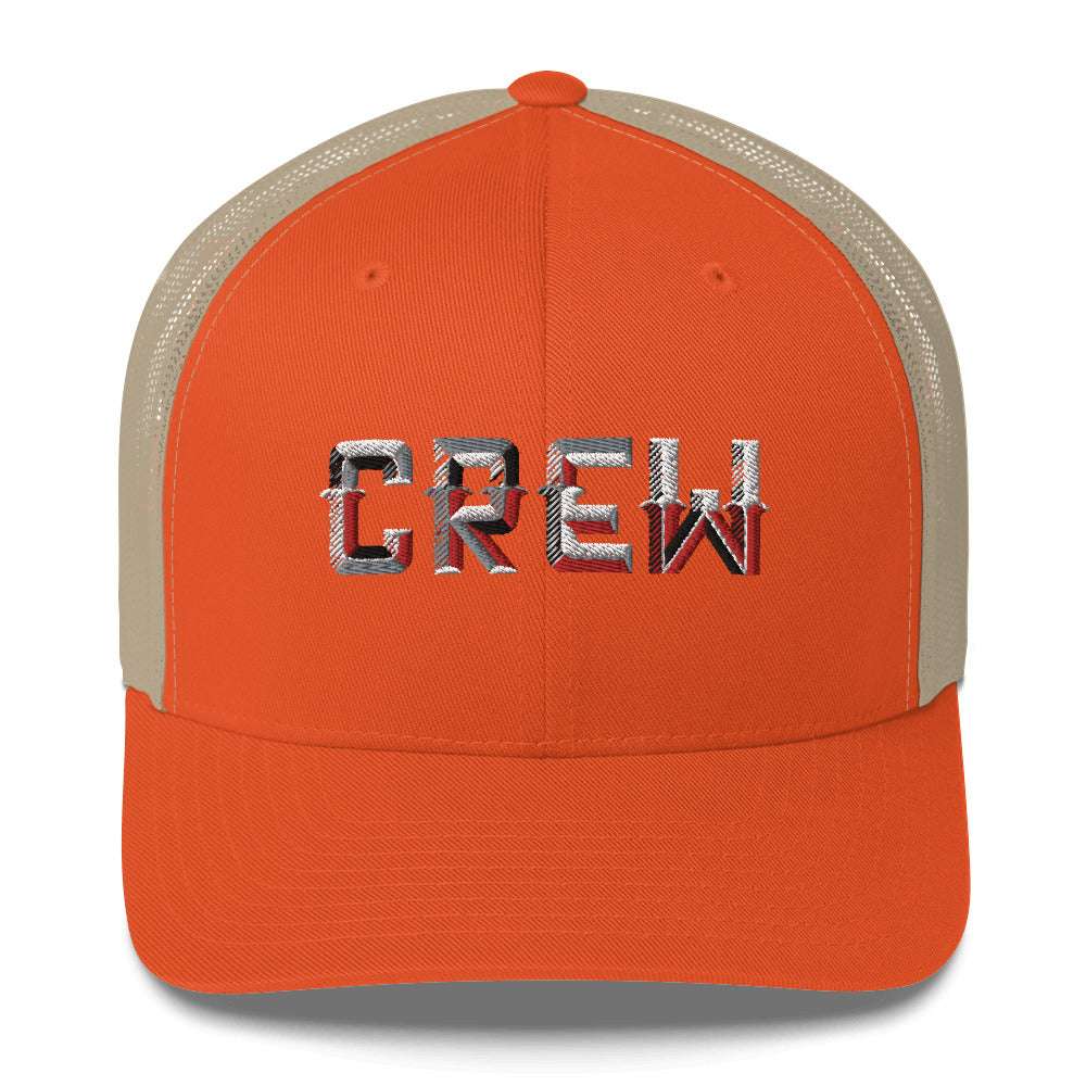 Crew Trucker Cap Rustic Orange/ Khaki