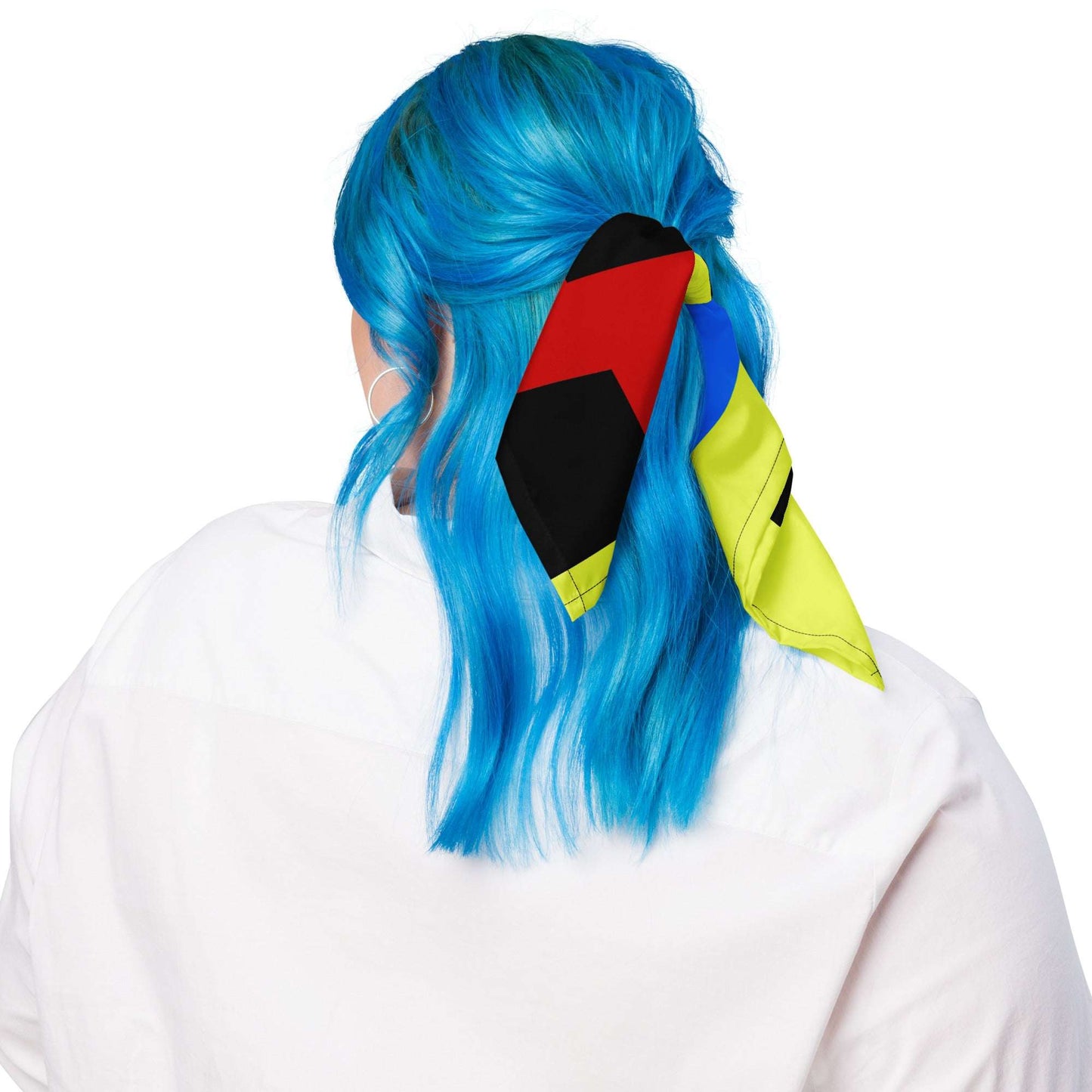 Color Block Abstract All-Over Print Bandana S