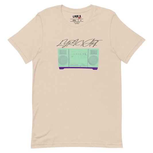 Lyric X Art Mint Green Boom Box T-Shirt Soft Cream / 4XL