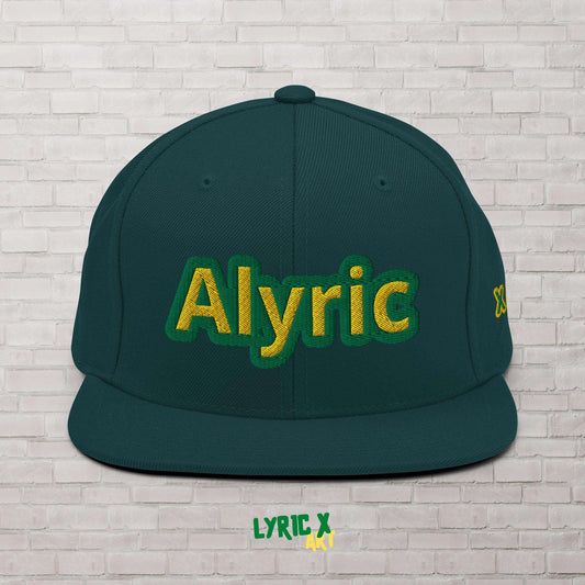 A Lyric X Art Snapback Hat Spruce