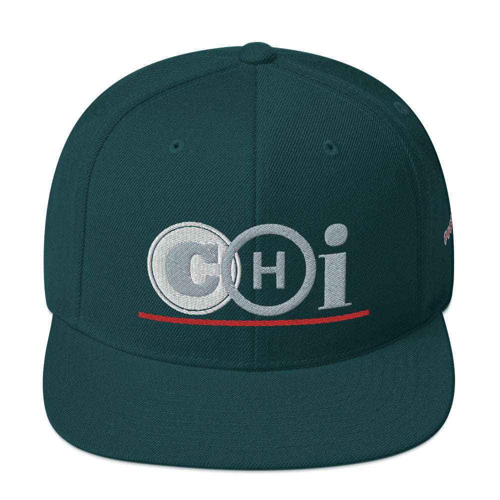 Chi Focused Snapback Hat Spruce