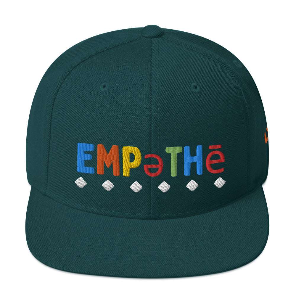 Empathy Snapback Hat Spruce hat