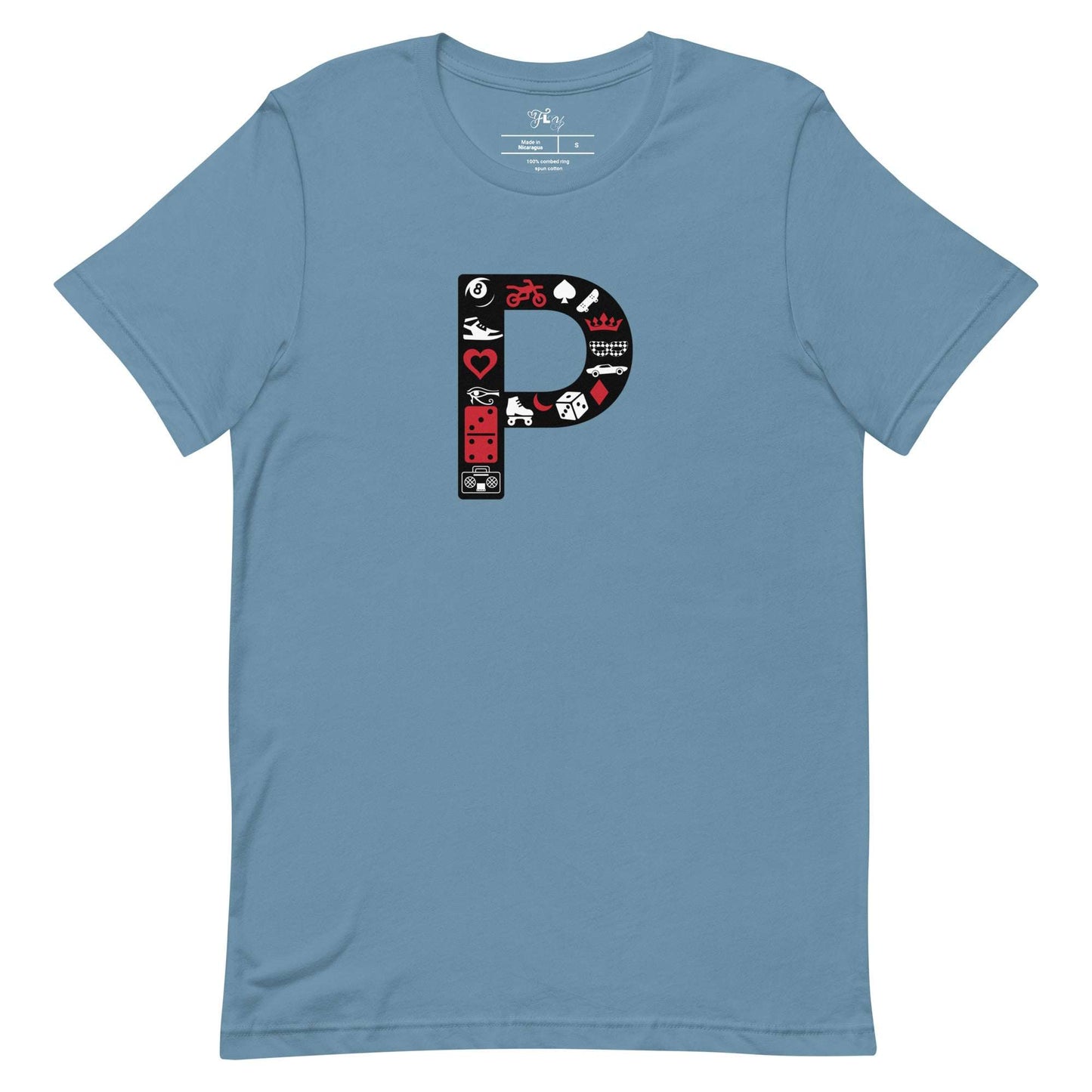 T Hip Hop P Steel Blue / 2XL