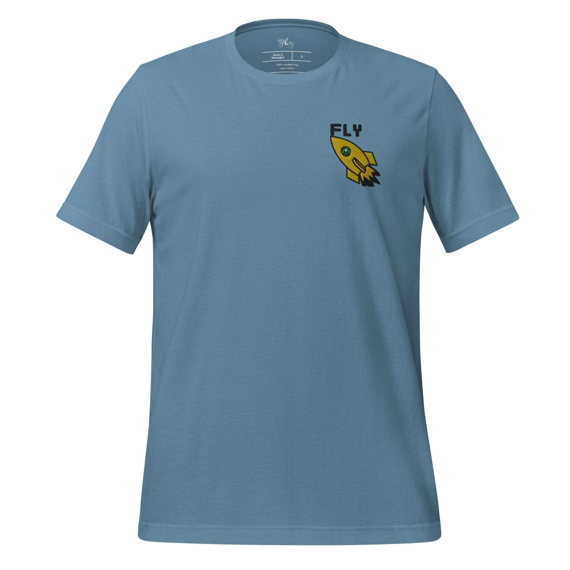 Fly Rocket T-Shirt Steel Blue / 2XL tshirt