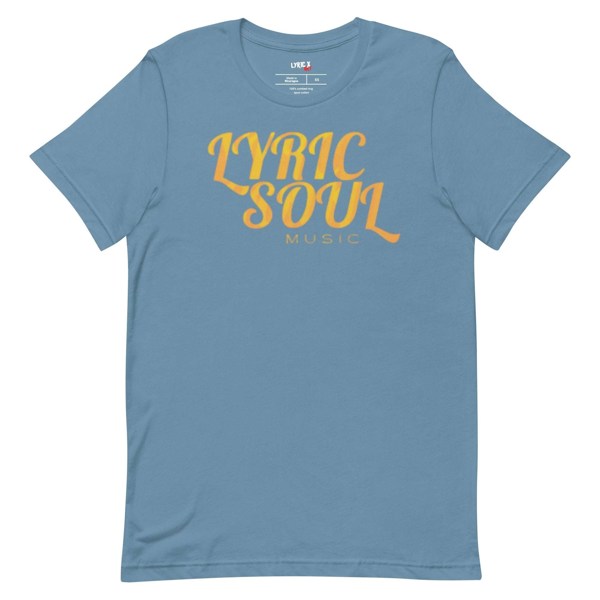 Lyric Soul Music T-shirt Steel Blue / 4XL