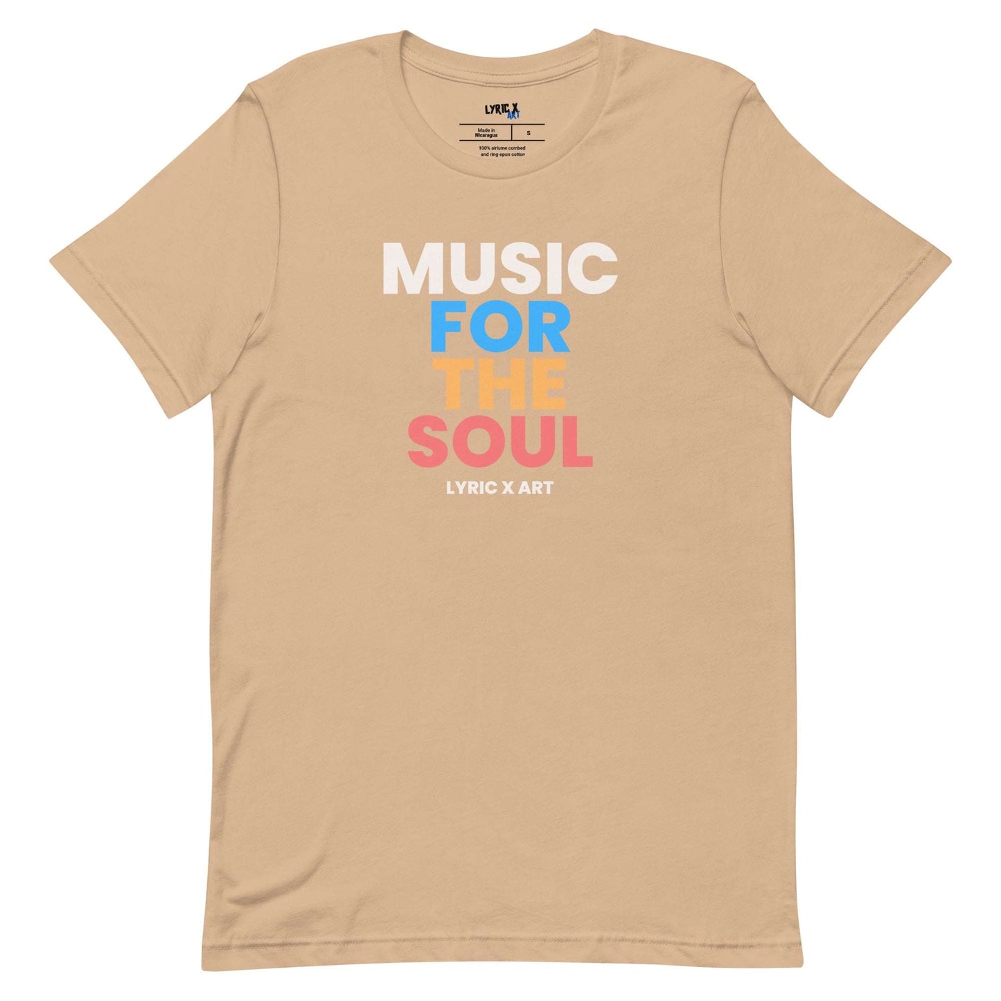 Music For The Soul T-Shirt Tan / 3XL