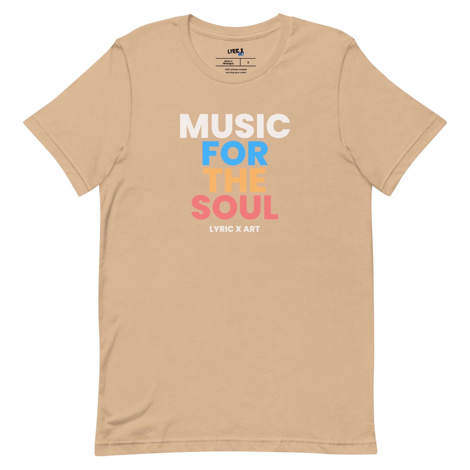 Music For The Soul T-Shirt Tan / 3XL