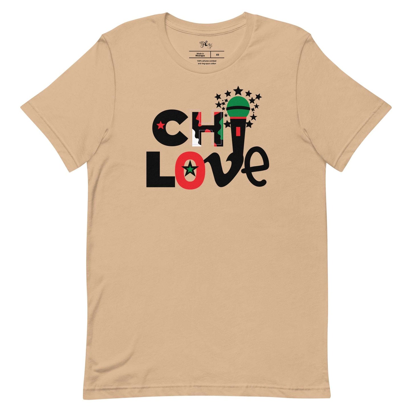 Chi Love T-Shirt Tan / 4XL tshirt