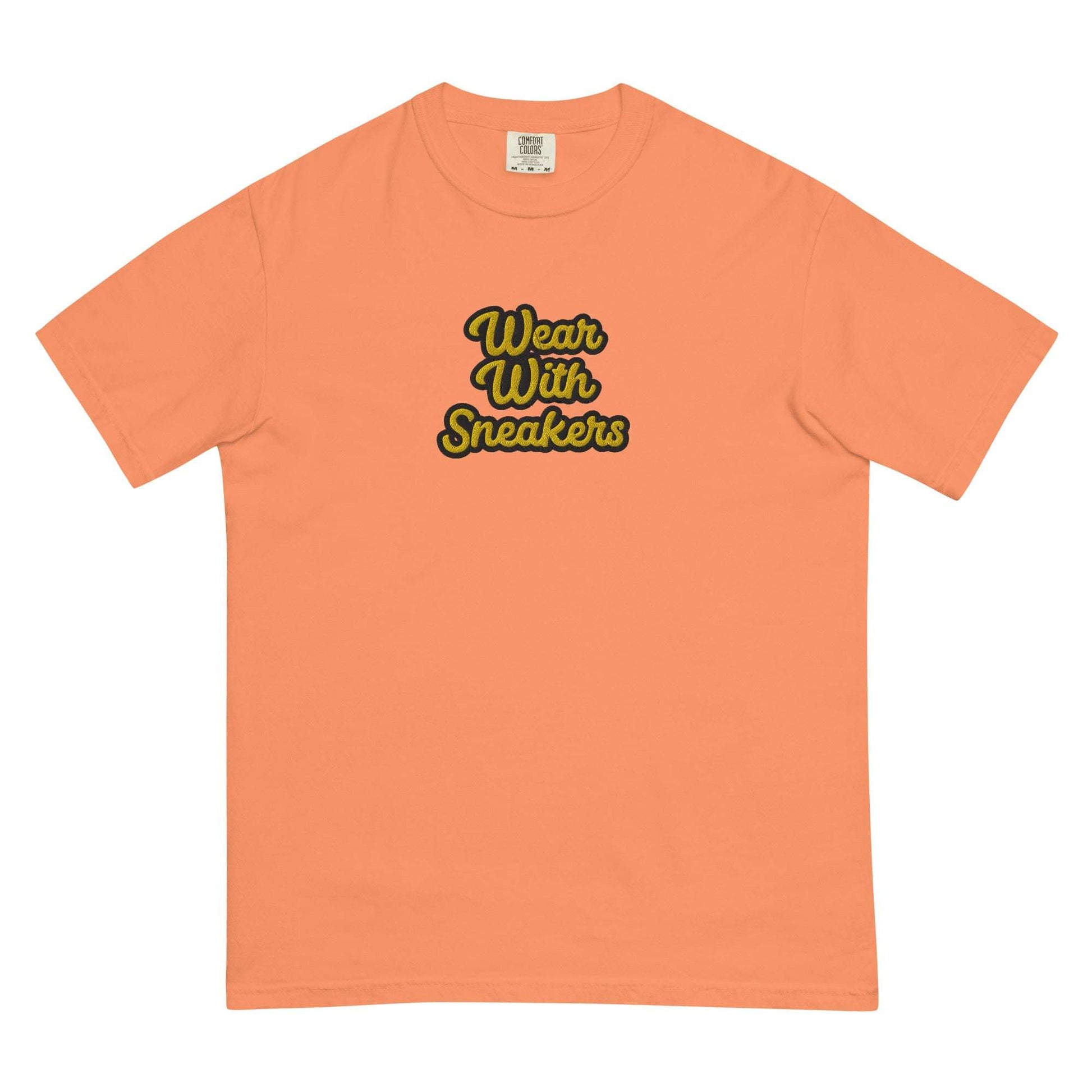 Wear With Sneakers garment-dyed heavyweight t-shirt Terracotta / 3XL