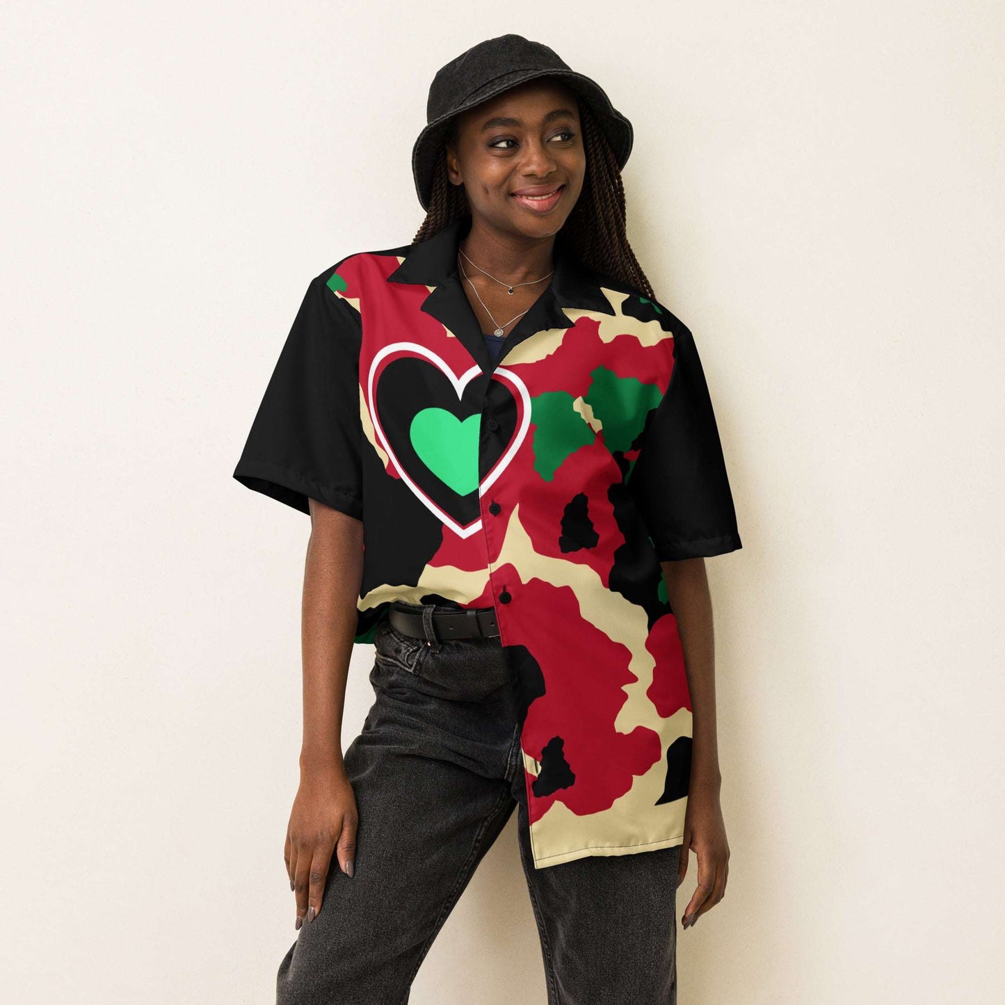 The Camo Love Fly Button Up Shirt