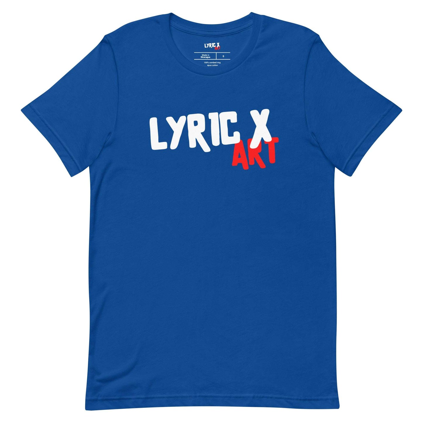 T Lyric X Art Logo "Mission" Red Gold True Royal / 4XL tshirt