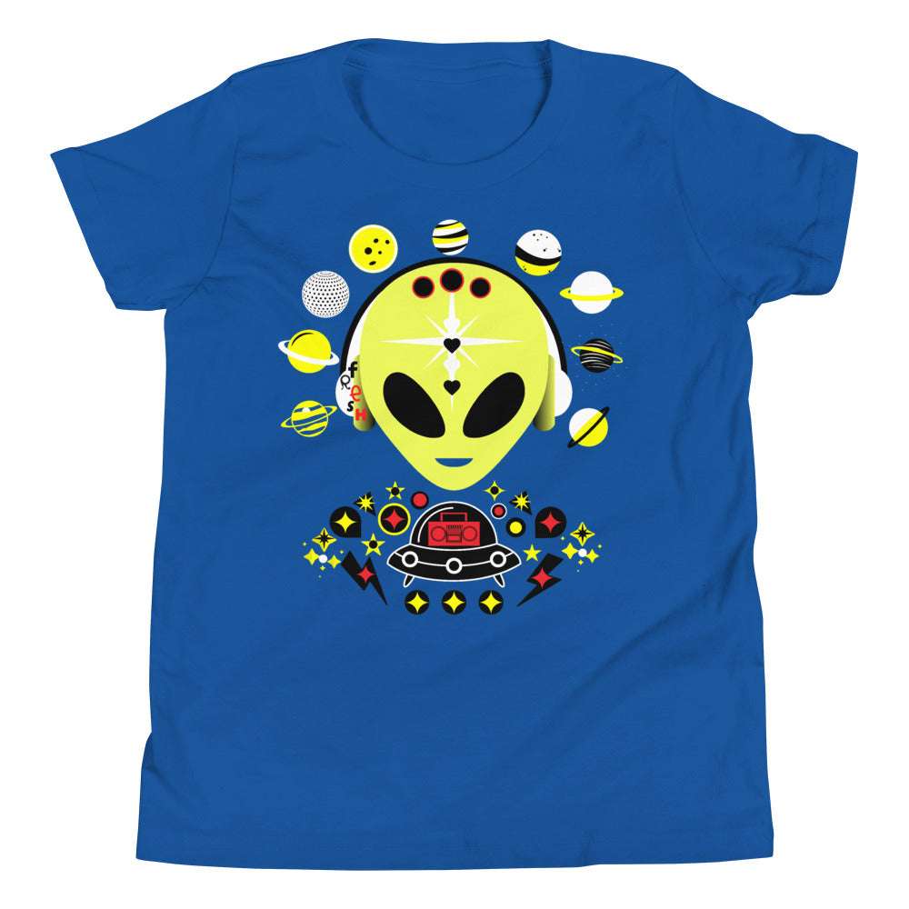 Youth T Fresh Yellow Alien True Royal / XL kids