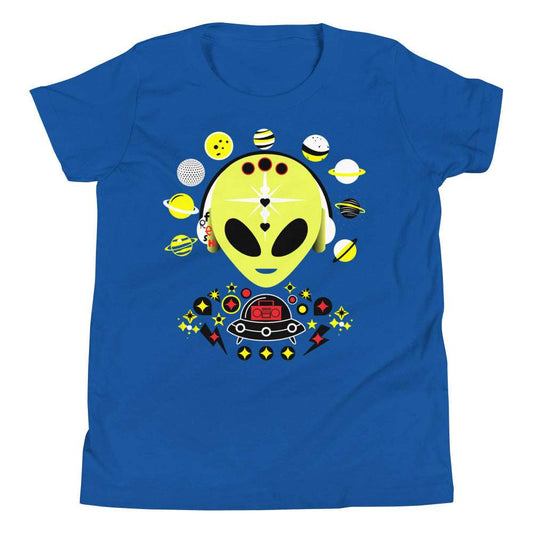 Youth T Fresh Yellow Alien True Royal / XL kids